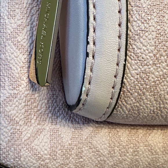 Michael Kors Jaycee Large Blush Logo Backpack Denim Transfer - Picture 3 of 16